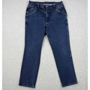 Vintage Rocky‎ Mountain Jeans Womens 20W Blue Bareback Western Cowgirl Riding